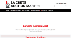 Desktop Screenshot of lacreteauctionmart.com