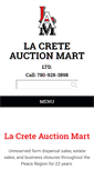 Mobile Screenshot of lacreteauctionmart.com